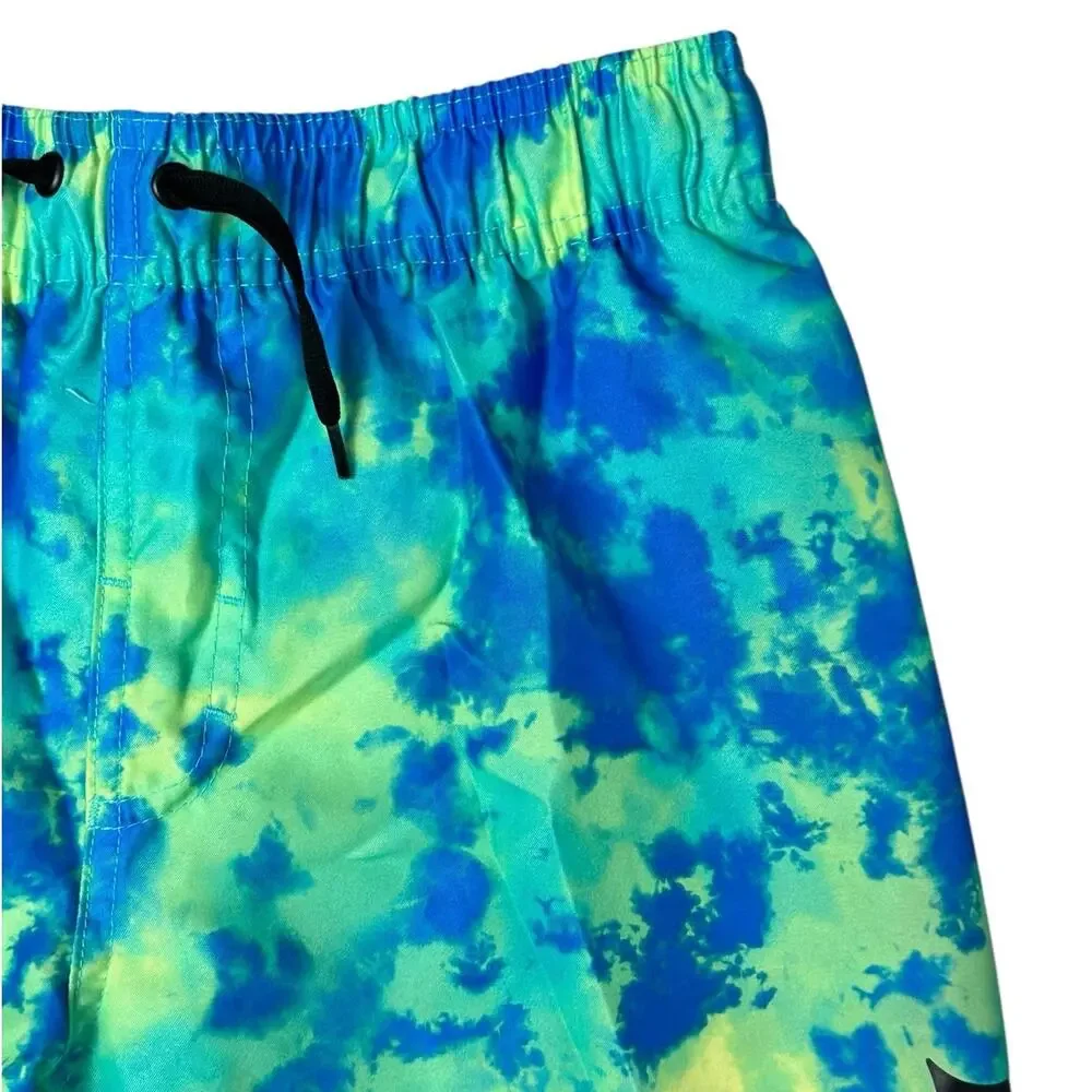 HURLEY Boys Tie Dye Swim Trunks Medium NWOT